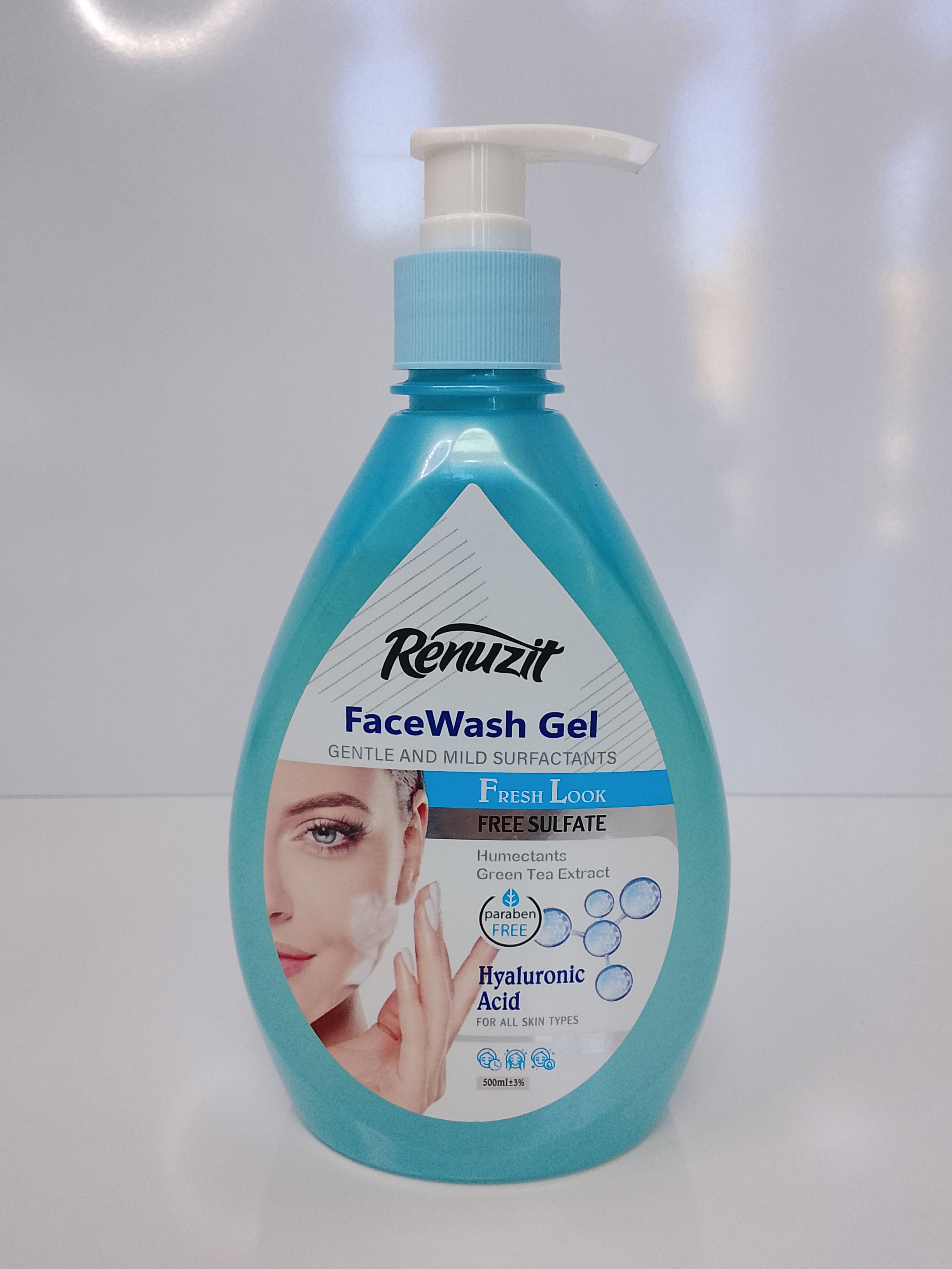 ژل شستشوی صورت رینوزیت حاوی هیالورونیک اسید